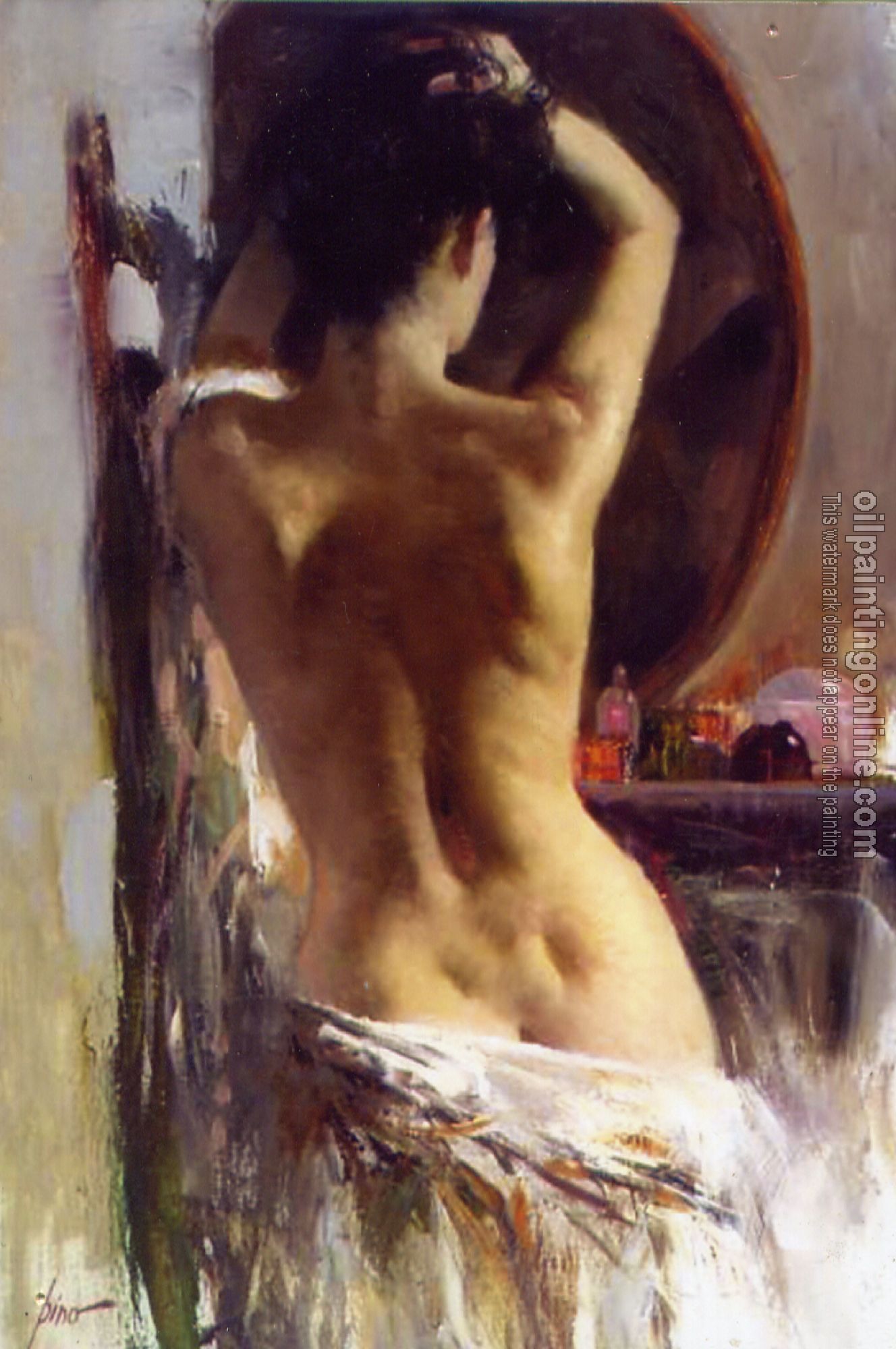 Pino Daeni - Impression oil painting.